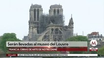 Obras de arte de Notre Dame serán llevadas al museo del Louvre