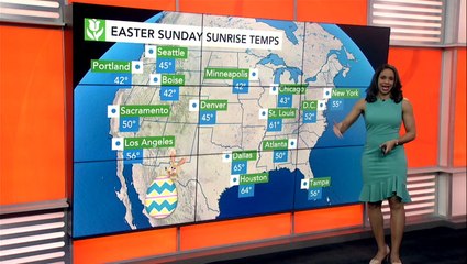 How will the weather unfold for Easter weekend?