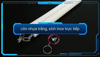 CÔN NHỰA ĐẶC, XÍCH INOX TRỰC TIẾP tại #KANSHOP côn nhị khúc. Lớp dạy côn #KANCLUB nunchaku