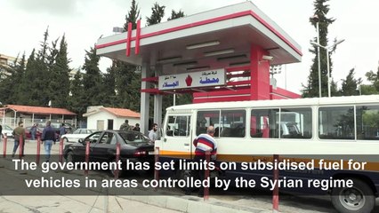 Syrians face long waits at gas stations