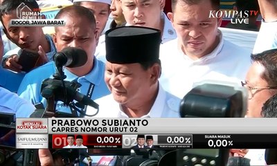Usai Nyoblos Prabowo: Kita Percaya Rakyat