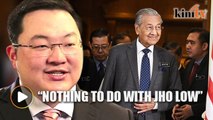 Dr Mahahir: ECRL deal not in exchange for Jho Low
