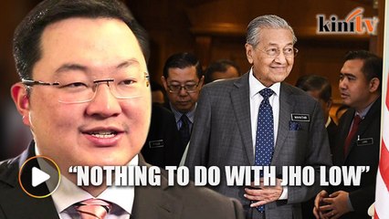 Dr Mahahir: ECRL deal not in exchange for Jho Low