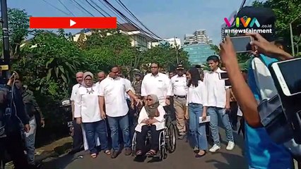 Anies dan Keluarga Kompak Pakai Baju Putih Ke TPS