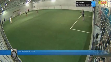 But de Emmanuel (10-9) - GROUPE AB  Vs POMPIERS DE CHAUVIGNY  - 16/04/19 20:00 - LIGUE 2