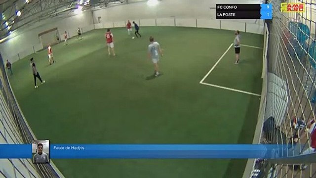 Faute de Hadjris - FC CONFO Vs LA POSTE - 16/04/19 21:00 - LIGUE 4 - Poitiers Game Parc