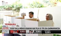 Jusuf Kalla Hasto Kristiyanto Memberikan Hak Suara dalam Pemilu 2019