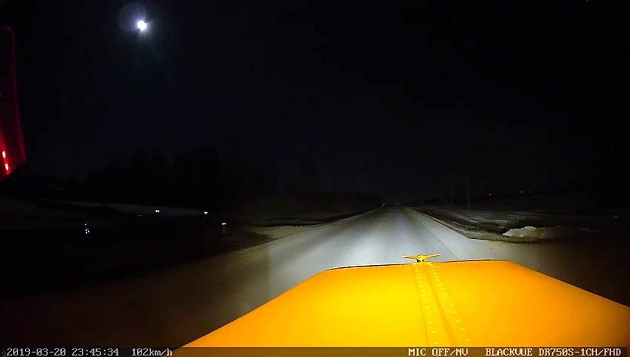 Car Drives Straight Toward Tractor Trailer