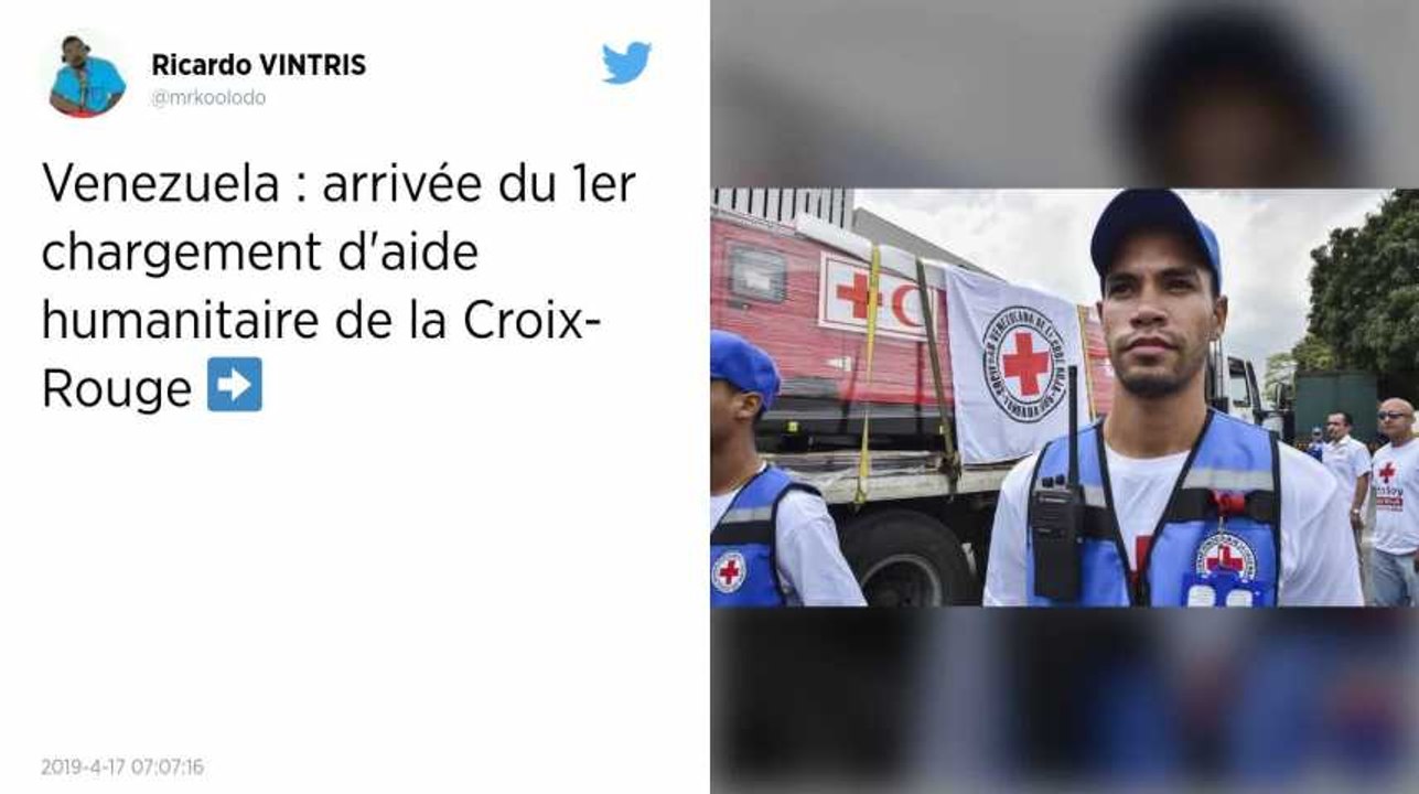 Venezuela. Arrivée de la première cargaison humanitaire de la Croix-Rouge