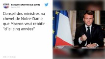 Notre-Dame de Paris sauvée des flammes, Emmanuel Macron veut la rebâtir « d’ici cinq années »