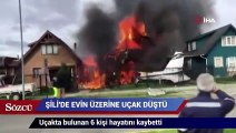 Şili'de evin üzerine uçak düştü