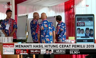 Suasana Penghitungan Suara di TPS Joko Widodo