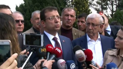 Binali Yıldırım ile Ekrem İmamoğlu ile tokalaştı
