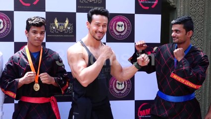 Tiger Shroff at at Felicitation of Ikba winner Fighters in 1st World Muay Thai Festival 2019