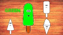 Wrong Wooden Slots with Laughing Ice Cream And  Popsicle & Coloring