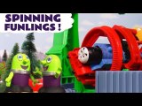 The Funny Funlings try to Rescue everyone by Spinning with Thomas and Friends and Disney Pixar Cars 3 Lightning McQueen and Mater in this Family Friendly Full Episode English Story for Kids