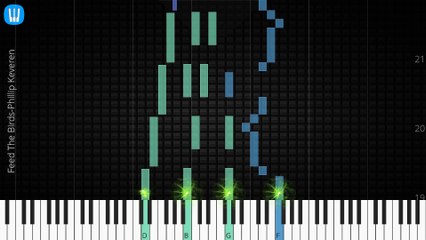  [Piano Solo]Feed The Birds, Phillip Keveren-Synthesia Piano Tutorial
