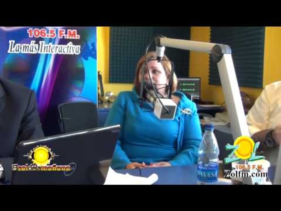Lucia Medina Sanchez vice-pres. cám, diputados habla carretera Cibao-Sur en Elsoldelamañana parte1