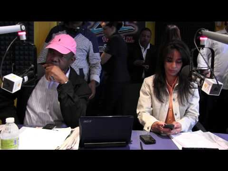 Claudia Franchesca MOPC y Hugo Beras programa especial tormenta chantal en Elsoldelamaña