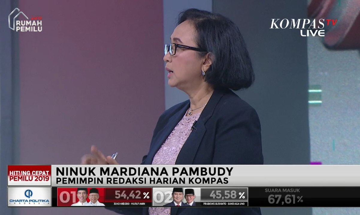 Pemred Harian Kompas: Hasil Hitung Cepat Litbang Kompas Sudah Stabil Sejak Pukul 14.00 WIB