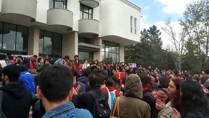 ODTÜ Rektörlük eylemi