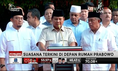 Prabowo: Ada Lembaga yang Berupaya Giring Opini Seolah Kita Kalah