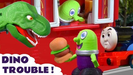 Dinosaur Trouble with Funny Funlings and Thomas and Friends with T-Rex Dinosaur toys causing many an accident and prank in this family friendly full episode english story for kids