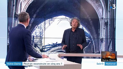 Notre-Dame de Paris : sa reconstruction est "l'occasion de faire travailler le tissu artisanal d'exception" de la France, positive Ricciotti