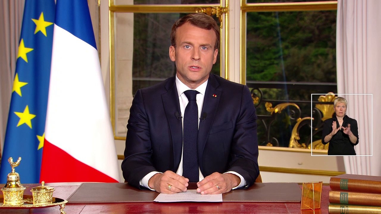 Allocution solennelle suite à l'incendie de la Cathédrale Notre-Dame de Paris