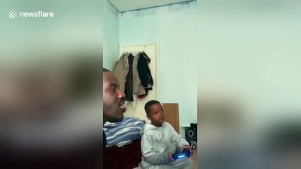 Hilarious 5-year-old goes on an emotional roller coaster whilst playing video games