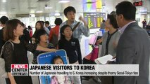 Number of Japanese travelling to S. Korea increasing despite thorny Seoul-Tokyo ties
