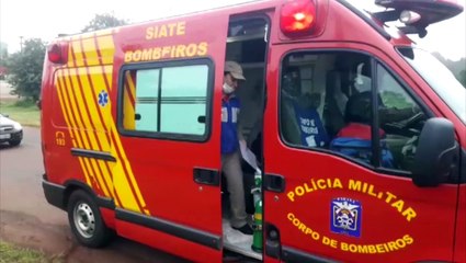 Rapaz cai de bicicleta no Santa Felicidade e fica ferido