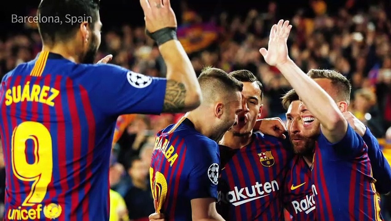 Barcelona reach Champions League semis