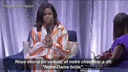 Notre-Dame: "Soyez forts", dit Michelle Obama