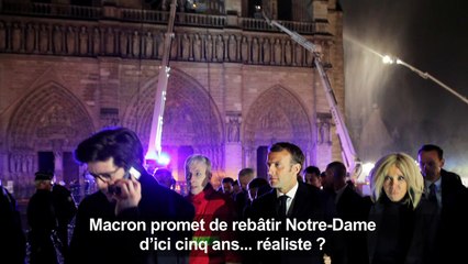 Notre-Dame de Paris rebâtie d'ici 5 ans ?