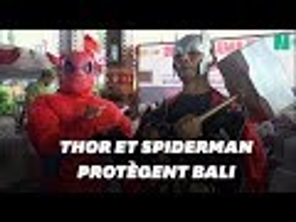 Thor et Spiderman sont là pour les élections présidentielles en Indonésie