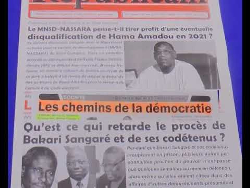 Revue Presse Zarma 17 Novembre