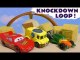 Cars 3 Knockdown Loop with Disney Pixar Lightning McQueen vs Hot Wheels DC Comics & Marvel Avengers 4 Racers with PJ Masks and Spongebob Squarepants in this family friendly full episode