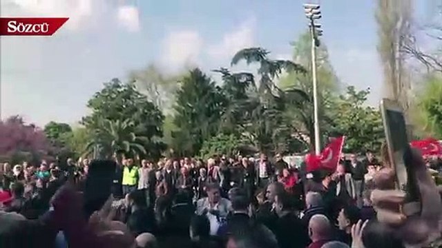 İBB önünde İmamoğlu bekleyişi