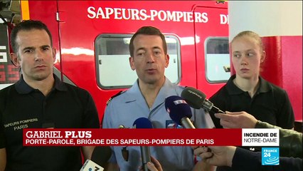 REPLAY - Après l'incendie de Notre-Dame, les pompiers s'expriment devant la presse