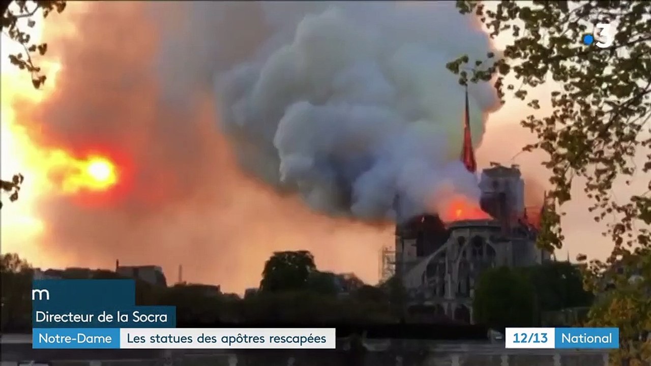 Notre-Dame de Paris : les 16 statues de cuivre de la flèche sauvées de l'incendie