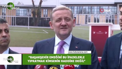 Göksel Gümüşdağ: "Başakşehir'in emeğini bu ifadelerle yıpratmak kimsenin haddine değil"