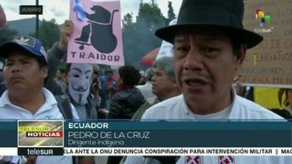 Ecuador: reprimen protesta ciudadana contra políticas de Lenín Moreno