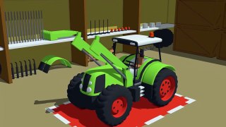 Super:) Blue #Tractor it Sows Grain | The farmer is working | Agriculteur Travaille - dessin animé pour les Enfants