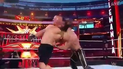 Seth Rollins new whatsapp status on burn it down against BROCK lesnar @wm35 #UNIVERSALtitle