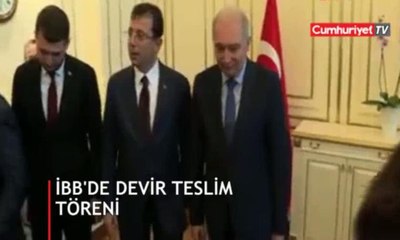 İstanbul Büyükşehir Belediyesi'nde devir teslim töreni