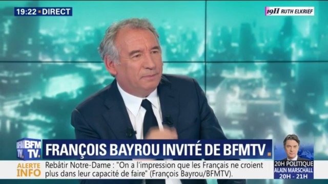 François Bayrou: Les gens qui croient que l'opposition n'est fait que pour s'opposer, sont des gens qui ne comprennent pas la démocratie