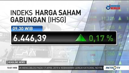 Jelang Pemilu, IHSG Dibuka Menguat