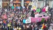 Extinction Rebellion protesters cause traffic disruption in Oxford Circus, London