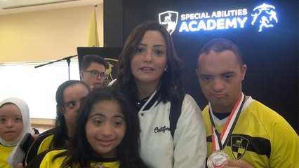 بشرى تشارك في احتفالية وادي دجلة بأبطال من ذوي الاحتياجات الخاصة